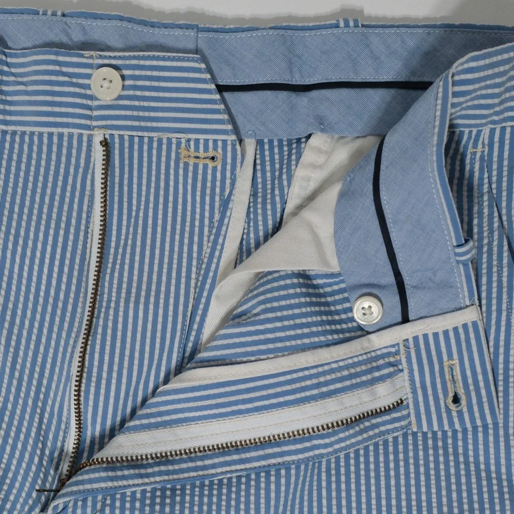 Polo Golf Ralph Lauren Pants Mens 38x32 Blue Striped Golf Tailored Fit